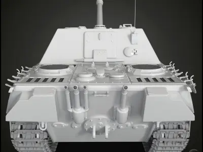 JAGDPANTHER Tank 3D model