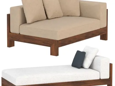  Alison Iroko Outdoor sofa2 3D model