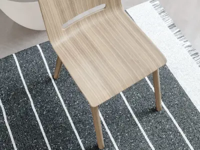  Timber Replica Hussl Forum 2 Chair Model 