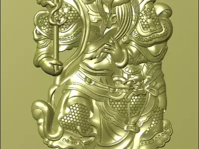 Ancient Chinese mythology of military generals and sect gods 3D print model