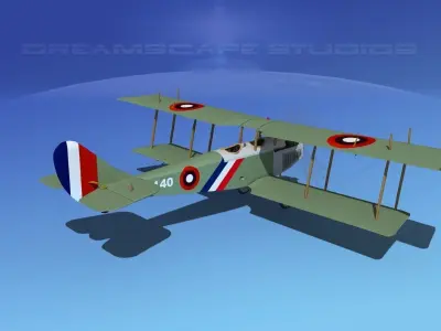 Curtiss JN-2 Jenny V02 3D model