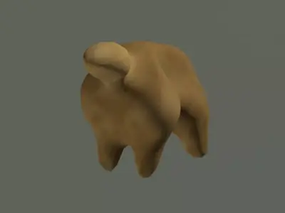 BeastModel camel Low-poly 3D model
