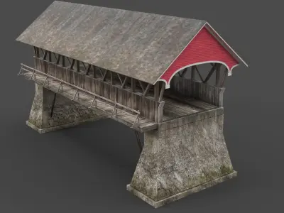 Covered Bridge 3D model