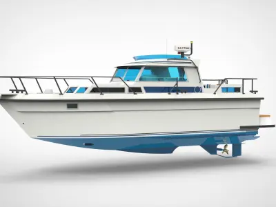 Recreational Boat 3D model