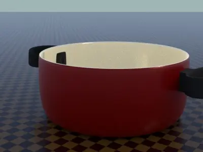 Ceramic utensil set Free low-poly 3D model