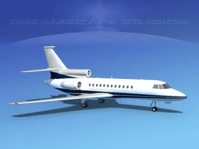 Dassault Falcon 900 V15 3D model