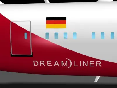 Air Berlin 787-8 Dreamliner 3D model