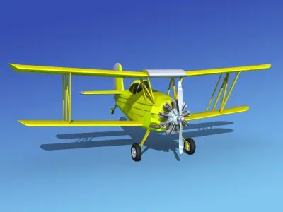 Grumman G-164 AgCat V09 Cropduster 3D model