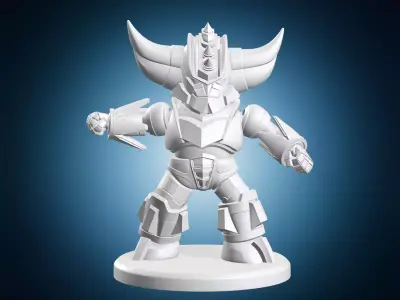 Grendizer Robot With Horns 3D print model