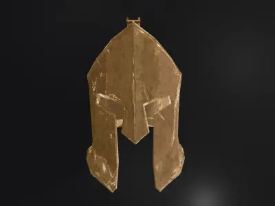 spartan Helmet  Low-poly 3D model
