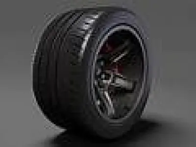 Nismo Rueda de Carrera Realistas Modelo 3D 3D model