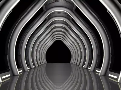 Sci Fi Corridor  3D model 71
