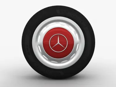 Mercedes-Benz 280 SL Wheel Low-poly 3D model