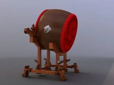 War Drum military drum Shengtang drum gongs and drums 3D model 3D model