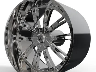 ASANTI AF177 WHEEL 3D MODEL 3D model