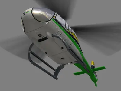 Colibri V3 Helicopter Low-poly 3D model