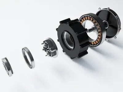 Intelligent Electrical Appliance Motor 3D model