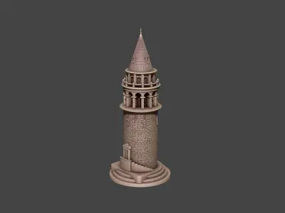 Galata Tower 3D print model