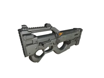 55-FHR-40-SMG-gun model 3d game ready model Low-poly 3D model Low-poly 3D model