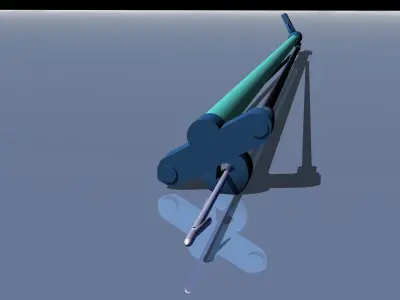 Speargun metal rod 3D model