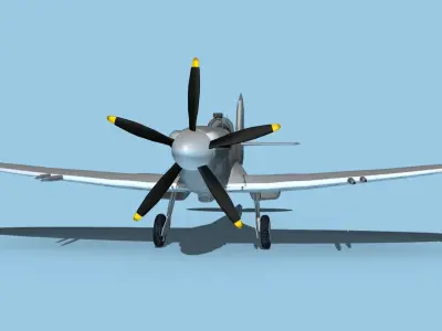 Supermarine Spitfire Mk 14e V00 3D model