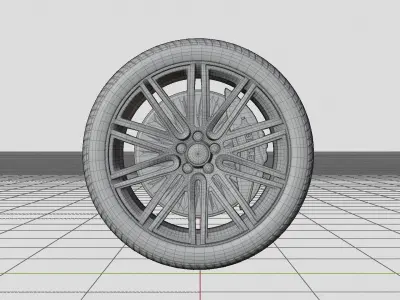 Bentley Continental GT Speed 2015 Wheel 3D model