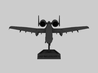 STL A-10 Thunderbolt II 3D print model