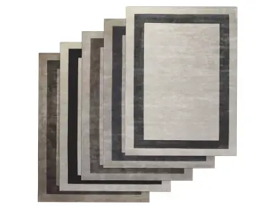 Simla Bordered Rugs Free 3D model
