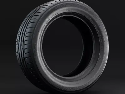 Bridgestone Potenza S001 Detailed 3D Model 3D model
