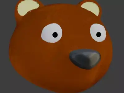 Teddy Bear head - fur not included Free 3D model