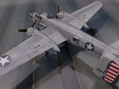 North American B-25J-1 Mitchell 3D model