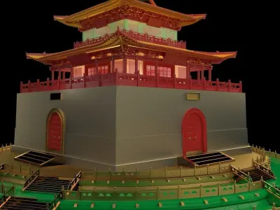 Chinese ancient house 3D model