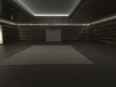 Showroom Low-poly 3D model