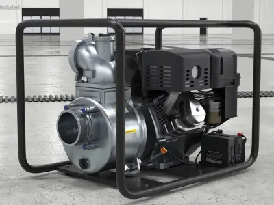 Thornado Petrol Water Transfer Pump 3D model