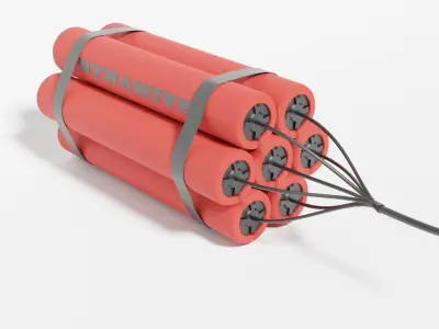 Dynamite bombs Free 3D model