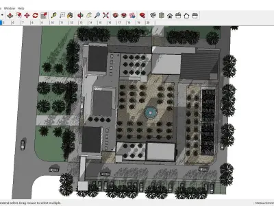 Sketchup Resturant building B1 3D model