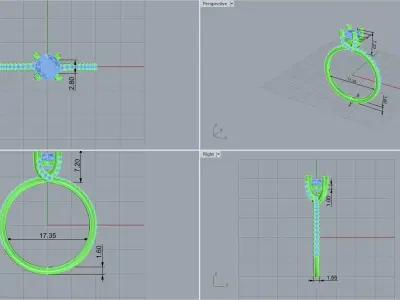 ring code 466 3D print model