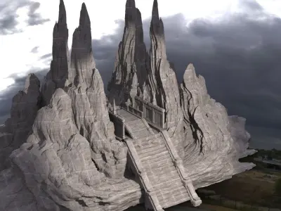 Great Oasis mirror stairs 3D model