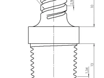 6 Luer to G1-4 tap adapter for medical equipment Free 3D print model