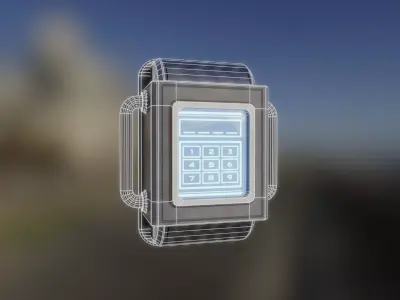 Door Keypad  Low-poly 3D model