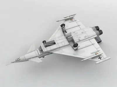  Eurofighter Typhoon Jet Aircraft  -Light 3D model
