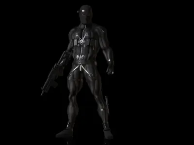 Black Ops Seal Low-poly 3D model