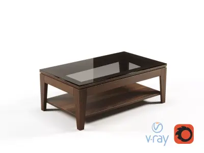 Modern Office Coffee Table For Director Free 3D model
