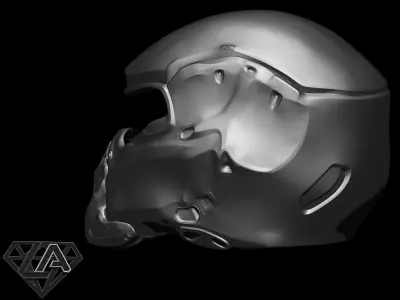 Cybermantis pilot PRO helmet 3D print model