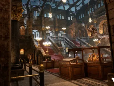 Historical Museum Low-poly 3D model