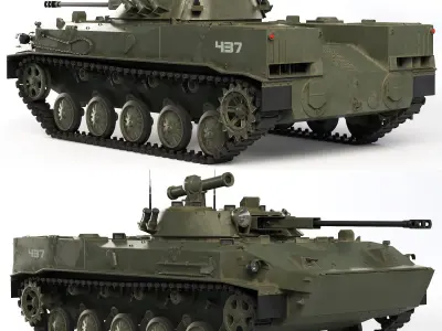 BMD-3 Bakhcha 1990 3D model