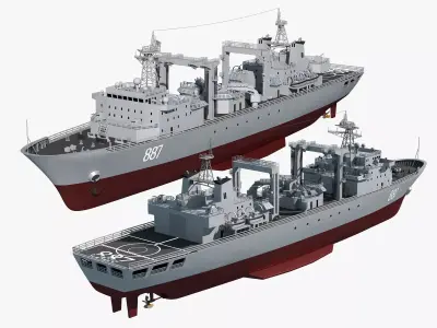 886 Qiandaohu Type 903 Comprehensive Supply Ship Chinese People  3D model