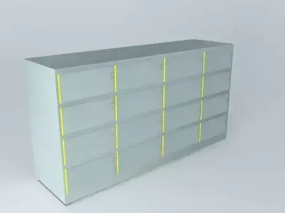 Airplane Bar Shelf Free 3D model