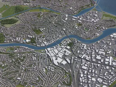 Inverness Low-poly 3D model