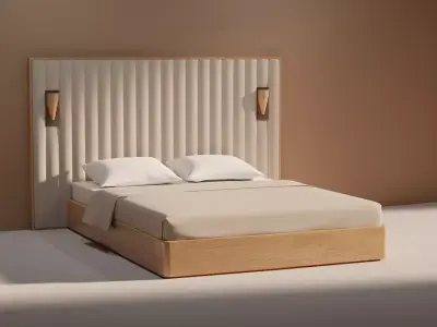 Bed 01 Free low-poly 3D model